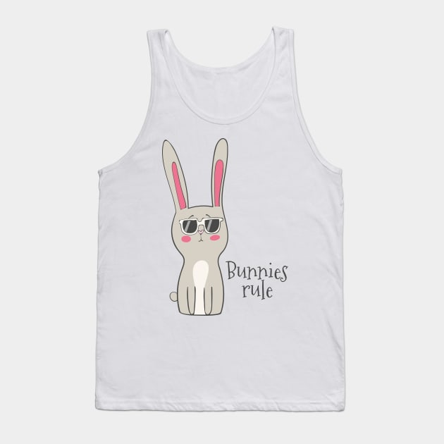 Bunnies Rule! Tank Top by Dreamy Panda Designs